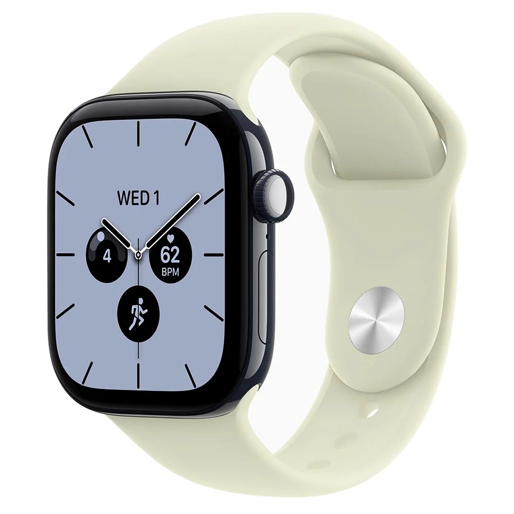 Apple Watch Series 12, 42 mm, Night Blue Ceramic GPS+Cellular Pale Succulent Sport Band M/L